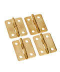 4 Pcs Iron Hinges 24x18mm Mini Gold Decorative With Screws For Drawers Doors Jewelry Boxes Cabinets And Wooden Cases Easy Install 0 To 270 Degree Swing