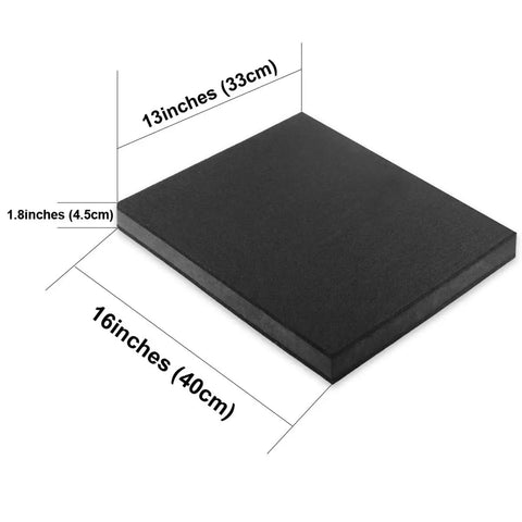 Two Pack 8 To 10 Inch Studio Monitor Noise Isolation Pads Subwoofer Platform Speaker Riser Three Layer Acoustic Foam Stand For Vibration Damping And Clearer Sound 15.5 By 13 Inches