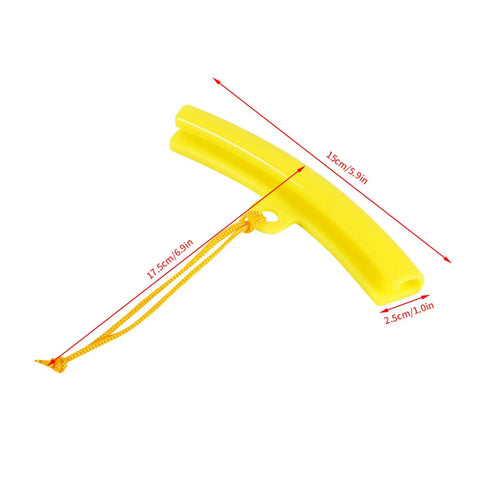 Yellow PU Wheel Rim Protector with dimensions 5.91 x 0.98 inches, part of 5 pack set, for cars and motorcycles tire changing.
