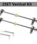 Get Your 3D Printer Kicking With This Epic 2 Piece T8 Lead Screw Vertical And Horizontal Kit Featuring Ultra Smooth Stainless Steel Performance In A Bunch Of Sick Lengths Including 100 200 330 And 350mm For Total Precision And Awesome Printing, 2-set vertical kit with stainless steel T8 lead screws, couplers, bearings, and Allen keys