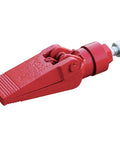 Heavy Duty Half Ton Hydraulic Spreader With Power Jaw Ram Coupler in red, featuring a 3-3/4 inch jaw opening for industrial applications.