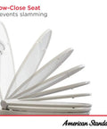 Slow-Close Elongated Toilet Seat With Quick-Release Hinges White Ever-Tite Locking For A Secure Fit No Slam Quiet Close And Easy-Clean Design