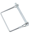 Beefed Up 1/4 Inch By 3 Inch Hitch Pin Lock For Trailer Couplers Zinc Coated Carbon Steel Safety Pin with strong latch visible