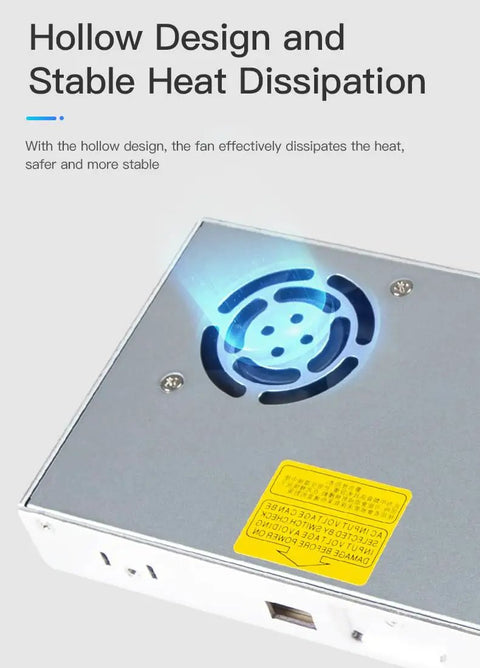 350W Power Supply Upgrade For Ender-3 V3 SE And V2 Neo S1 Pro S1 Plus K1 CR-10 SE with hollow design for heat dissipation