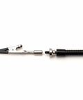 Close-up of a magnetic gooseneck arm with crocodile clamp from Helping Hands With Four Magnetic Gooseneck Arms, Adjustable And Flexible.