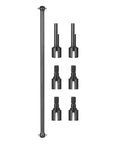 1/10 Scale 4WD RC Car CV Joint Propeller Shafts Front And Rear Upgrade Replacement For Hot Shot Style Models, precision metal parts