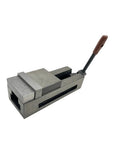 Heavy Duty CNC Vise 4 Inch or 6 Inch One Piece Fixed Milling Fixture With Quick Adjust Jaw Width Built For Milling Machines And Precision Machining Rock Solid Hold For Small To Large Parts, steel vise with handle