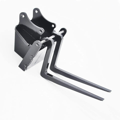 Full Metal Excavator Bucket Forks And Pallet Forks For Huina 550 580 592 593 RC Excavator DIY Modification Kit, heavy duty forks
