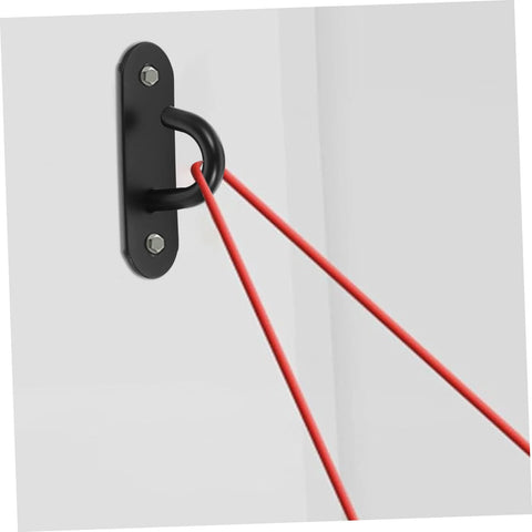 Stainless Steel Wall Mount Exercise Strap Anchors 3 Pack For Resistance Bands Heavy Duty Safety Hooks Indoor Outdoor Gym