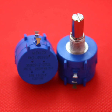 10K Ohm 2W Wirewound Multi Turn Potentiometer With 10 Turn Dial Counting Rotary Knob 6mm Shaft Adjustable Precision Potentiometer
