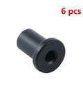 Six Piece Sliding Barn Door Wall Track Spacers Hardware Connector Set Made From Hardened Carbon Steel With POM Coating, single spacer view