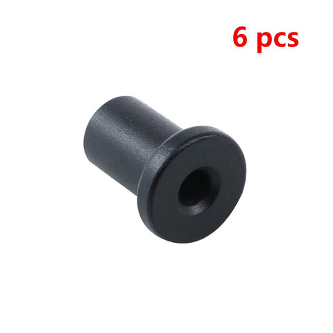Six Piece Sliding Barn Door Wall Track Spacers Hardware Connector Set Made From Hardened Carbon Steel With POM Coating, single spacer view
