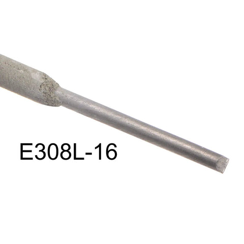 Close-up of E308L-16 Stainless Steel Welding Rod One Sixteenth Inch By Ten Inch Electrodes 0.29 Lb Pack, showing tip detail.