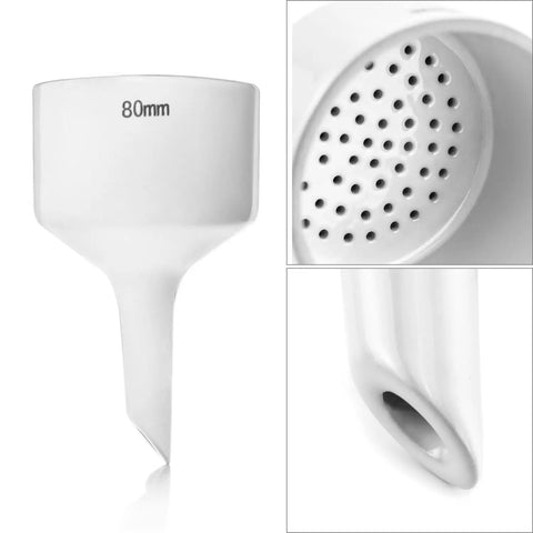 80mm funnel from Pro Grade 1000ml Buchner Funnel Kit With Vacuum Filter Flask Heavy Wall Borosilicate Glass Filtration Set 1 Liter