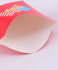 Disposable Paper Snack Boxes 100 Pack For Chips And Sweets Portable Food Packaging Containers, red box open view