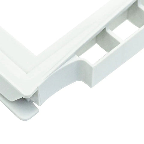 Close-up of Refrigerator Crisper Pan Cover Frame Without Glass Replacement Shelf Frame for Delicatessen Drawer