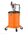Pro Grade High Pressure Pneumatic Grease Pump With Aluminum Gun And 19 Inch Hose For Construction Machinery And Vehicles 40L Capacity