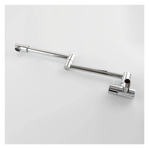GAZOGJ Faucet, Brass Kitchen Faucet Tap Wall Mount Single Cold Single Hole Mixer Rotate Fold Faucet Chrome,1-I, chrome flexible faucet extender