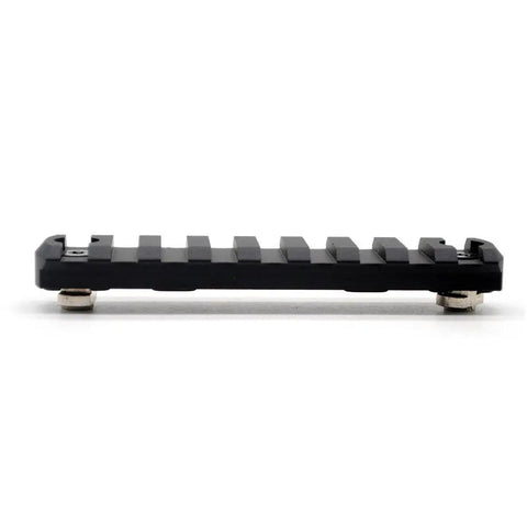 Heavy Duty 9 Slot Rail For M Rail System With Chamfered Edges And Beveled Ends Made From Aircraft Grade 6061 T6 Aluminum Anodized Finish