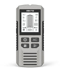 Professional Studs Finder with Multiple Depth Setting for Location of Hide Structures Behind Wall and Ceilings Electric Wire Transducer for Partitions, gray handheld device displaying detection readings.