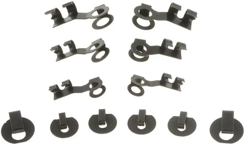12 Piece Linkage Clip Assortment Kit For Universal Fit Easy Install Varied Sizes And Styles Multi Pack Auto Clip Set For Quick Fixes On Cars Trucks And SUVs black metal clips