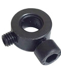 Heavy Duty Carbon Steel Welding Jig Clamp Block With 0.35 Inch Eccentric Hole Reciprocating Assembly Tool Part side view showing the eccentric hole.