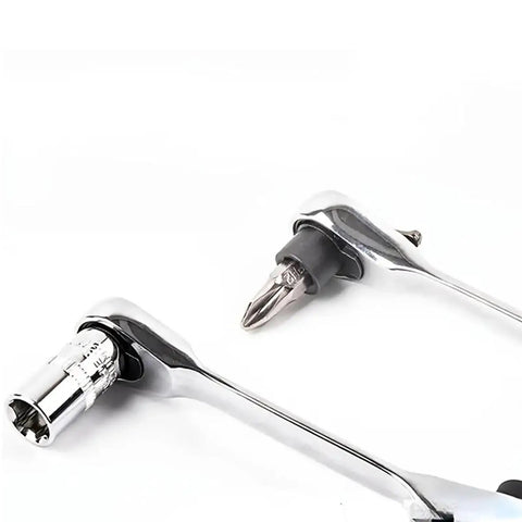 Compact Dual Head Ratchet Wrench With Reversible Bit Driver And Spanner For Tight Spaces Great For Multi Purpose Repairs Built To Last