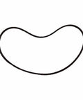 Washer Drive Belt WH01X24697 Replacement For Compatible Washers, Durable Belt That Connects Drive Motor To Drum, Black
