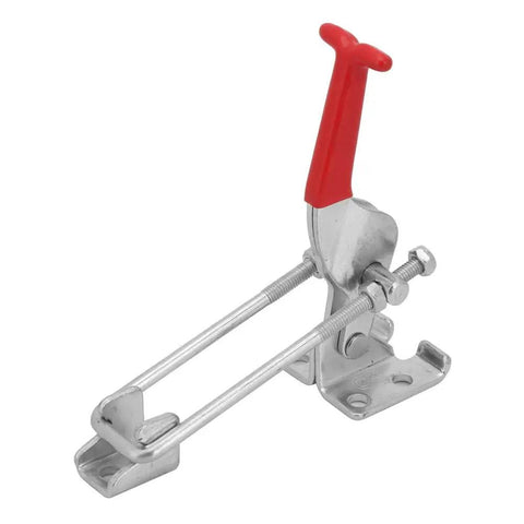 Built Like A Tank Carbon Steel Toggle Clamp With Quick Release Latch Action For Welding Woodworking Jig Assembly Featuring Triangular Gripping Lever Handle 120 Millimeter