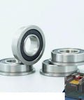 Fire 10 Pieces F688RS Flange Ball Bearings 8x16x5mm Chrome Steel For Motion Drive Units Idler Joints