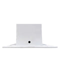 Front view of 24 Inch Linear Slot Diffuser White Air Vent Cover For Ceiling Walls And Floors Slick Modern Decorative AC Vent Grille