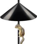 Heavy Duty Squirrel Proof Bird Feeder Baffle 19 Inch Diameter Pole Mount Shield For Outdoor Use on shepherds hook with squirrel
