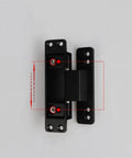 Invisible Door Hinge Adjustable Heavy Duty Door Connector Aluminum Alloy Concealed Hardware For Furniture Cabinet Window Bookshelf And Wardrobe Applications Built Tough With Smooth Operation, black concealed hinge close-up