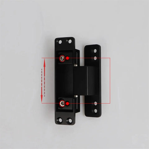 Invisible Door Hinge Adjustable Heavy Duty Door Connector Aluminum Alloy Concealed Hardware For Furniture Cabinet Window Bookshelf And Wardrobe Applications Built Tough With Smooth Operation, black concealed hinge close-up