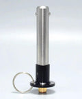 Badass Marine Grade Stainless Steel Ball Lock Quick Release Pin with smooth button push, 10mm shaft, 304 steel, for precision setups.