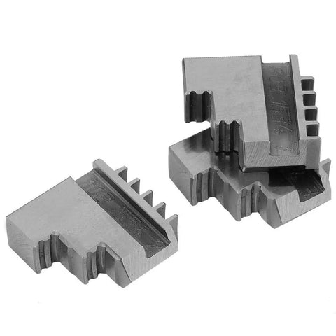 Heavy Duty 3 Piece Outside Lathe Chuck Set Featuring Self Centering Mini External Jaws, metal parts for custom fabrication.