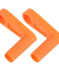 Ultimate Universal Grip Hose Reel Handle Replacement Kit, 2 Piece Heavy Duty Ergonomic Crank Knob For Outdoor Garden Pipe Repair With Weatherproof Plastic Design orange plastic handles