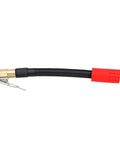 Heavy Duty Tire Inflator Extension Hose With M Six Quick Connect Air Chuck Reaching Recessed Valve Stems Easily On Cars Trucks And Motorcycles 16cm black braided hose with brass air chuck and red M6 thread