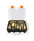 Rock Solid 12-Piece Diamond Drill Bit Set With Hole Saw Kit Ranging From 6mm To 35mm For Glass Tile Stone Granite Marble Ceramic And More Precise Durable Bits Included, open case