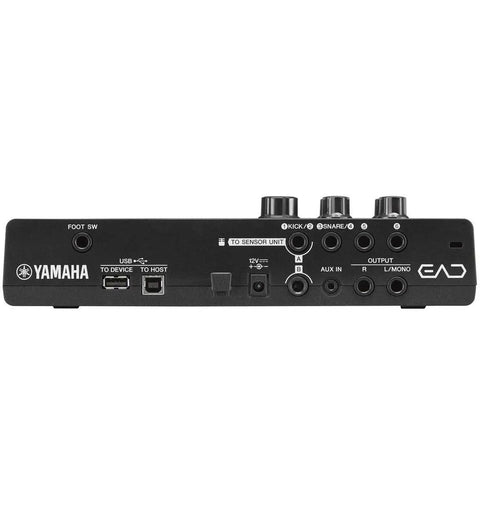 Back view of Electronic Acoustic Drum Module With Stereo Microphone And Kick Trigger For Hybrid Drum Set Dope For Live Practice And Studio Use