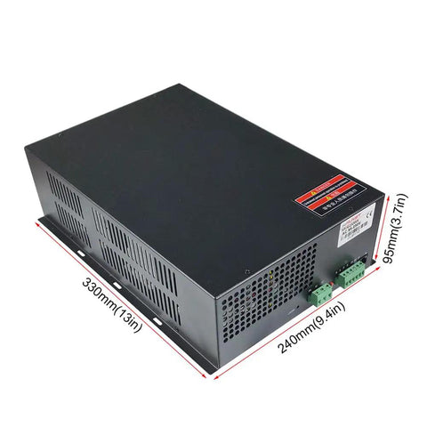 Dual Voltage CO2 Laser Power Supply 110V 220V 130W 150W 330x240x95mm dimensions