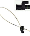 One Piece Car Transmission Oil Dipstick With 23 Point 8 Inch Stainless Steel Engine Oil Level Indicator Immersion Gauge For Most Models High Temperature Resistant Oil Dipstick No Leak Design Replaces OEM 31086 JA00A Black And Silver, shown with black handle and metal gauge.