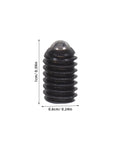 50 Pack M4x6 Ball Head Plunger Bolts Spring Loaded Stainless Steel Set Screws Heavy Duty Grub Fasteners close-up view.