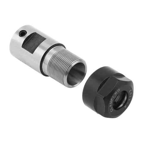 Heavy Duty Motor Shaft Collet Chuck Spring For Milling Machine Lathe And CNC Tool Holder, detailed view with threaded body and protective cap.