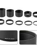 M54x0.75 Length Extension Tube Aluminum Threaded Adapter Set for Astronomical Telescope Photography, Stackable 3mm to 50mm Options