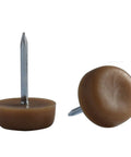 Heavy Duty Nylon Chair Glide Sliders For Couches And Tables Slides Smooth As Butter Self Lubricating Floor Protectors, brown protectors with nails