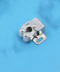 Stainless Steel Cabinet Door Ball Catch Latch With Double Roller For Ultra Smooth No-Fuss Operation And Long Lasting Durability shown on blue background