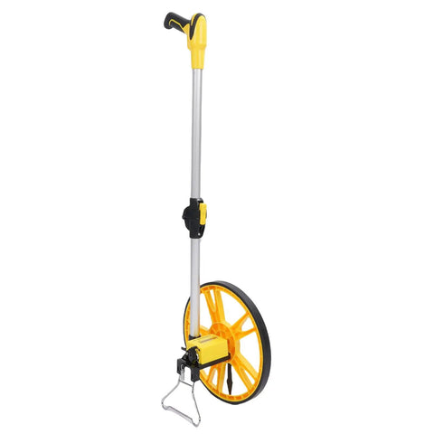 Jauarta Mechanical Measuring Wheel with Portable Design, lightweight aluminum frame, large yellow wheel for precise distance measuring.