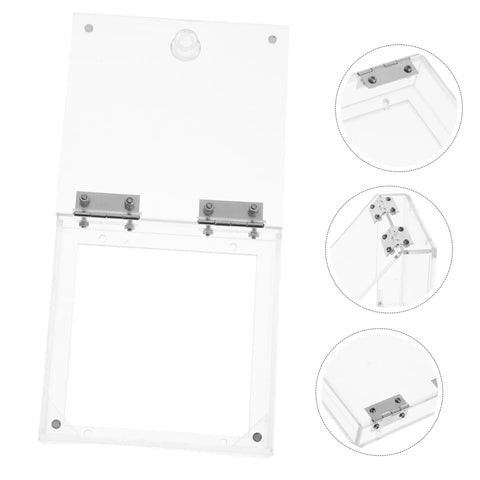 Emergency Stop Button Pro Grade Protective Cover In Transparent Acrylic For Dust And Debris Protection Easy Install Shield with hinges