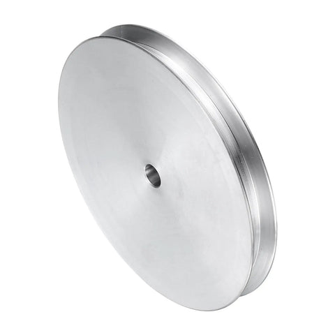 Aluminum V Type Pulley For 6mm Bore 80mm Outer Diameter Single Groove Motor Shaft Drive For Drilling Machines And 6mm PU Belts